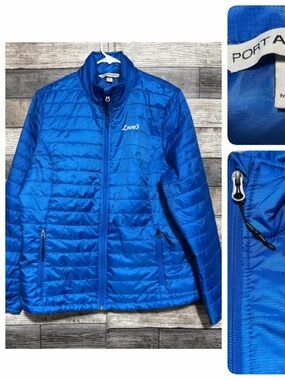 Port Authority Lowes Quilted Jacket Women’s L Blue Full Zip
